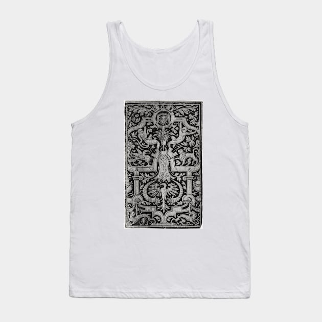 Strapwork and Foliage Tank Top by paddyprints